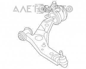 Maneta inferioară dreapta față Mazda3 MPS 09-13