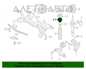 Garnitura suportului frontal stânga Mazda3 MPS 09-13