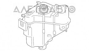 Rezervorul de expansiune al sistemului de răcire BMW F30 17-18 B46, mare, nou, neoriginal