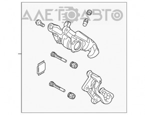 Суппорт задний правый Mazda 3 14-18 BM