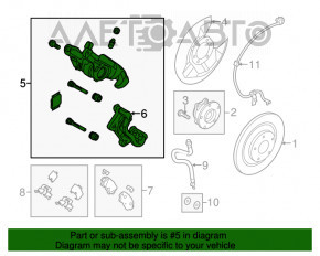 Suport spate dreapta Mazda 3 14-18 BM