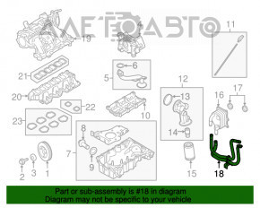 Tuburile de răcire a cutiei de viteze Ford Flex 09-19