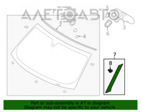 Capacul amortizorului frontal stânga Ford Flex 09-19