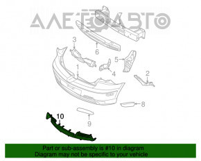 Накладка заднего бампера нижняя Mazda3 03-08 Sport