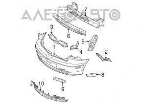 Capacul de bara spate inferior Mazda3 03-08 Sport