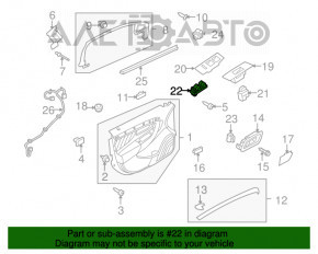 Controlul geamului electric din față, stânga, pentru Ford Explorer 11-19