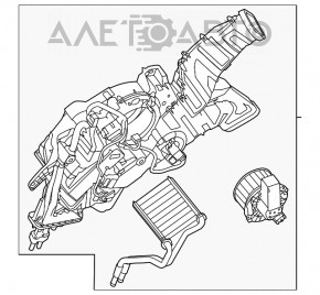 Печка заднего ряда Ford Explorer 11-19 auto