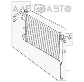 Radiatorul condensatorului de aer condiționat Ford Explorer 11-19 3.5 Taiwan.