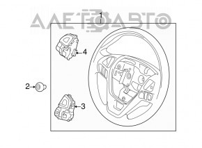 Volan gol Ford Explorer 11-15 din piele neagră