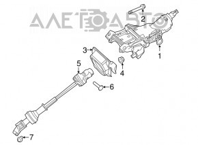 Рулевая колонка Ford Explorer 11-12 electro