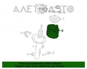 Arcul elicoidal frontal stânga Ford Explorer 12-19 fwd