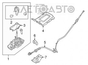 Шифтер КПП Ford Explorer 11-15 дорест select shift