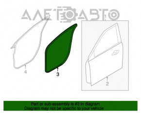 Уплотнитель дверного проема передний левый Ford Explorer 11-19