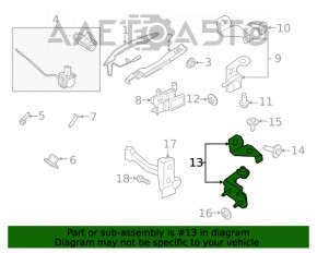 Петля двери нижняя задняя правая Ford Explorer 11-19