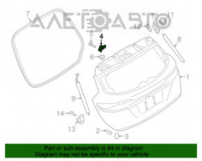 Buclele ușii portbagajului stângi Ford Escape MK3 13-16 pre-restilizare