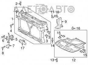 Deflector radiator stânga Mazda3 MPS 09-13