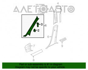 Capacul amortizorului frontal stânga Mazda3 MPS 09-13