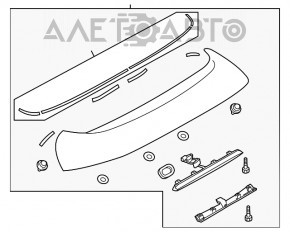 Спойлер двери багажника Mazda3 MPS 09-13