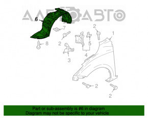 Aripa fata dreapta Mazda3 MPS 09-13