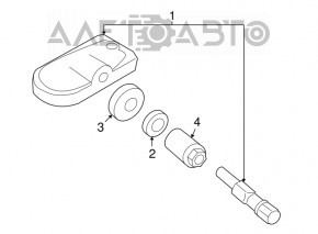 Senzor de presiune a roților Mazda3 MPS 09-13