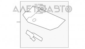 Capacul portbagajului dreapta Ford Fiesta 14-19 5 uși negru