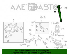 Amortizor spate stânga Mazda 3 14-18 BM