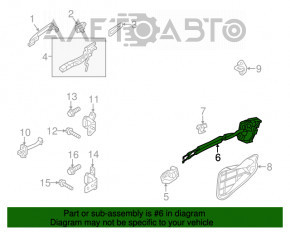 Blocare ușă spate dreapta Mazda 3 14-18 BM