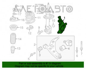 Capacul frontal stânga Mazda 3 14-18 BM