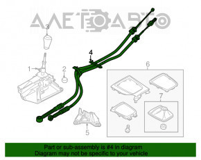 Cablu cutie de viteze mecanica Mazda 6 13-21