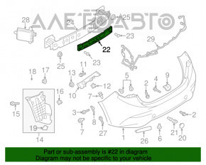 Absorbantul de bara spate Mazda 3 14-18 BM