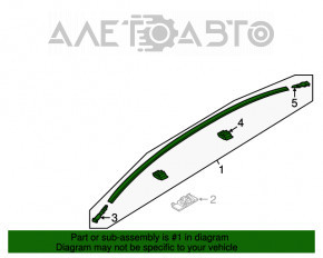 Capota dreapta a acoperisului Mazda 3 14-18 BM