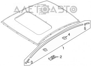 Capota dreapta a acoperisului Mazda 3 14-18 BM