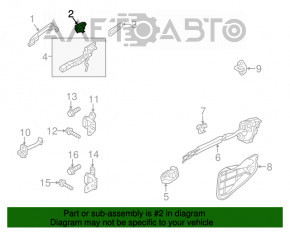 Capacul manerului exterior, stânga față, Mazda CX-5 13-16