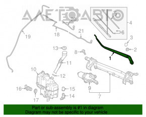 Șnurul de remorcare stânga pentru Mazda 3 14-18 BM