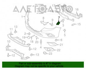 Suport far dreapta pentru Mazda 3 14-16 BM pre-facelift