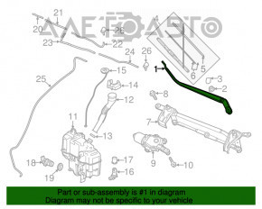 Поводок дворника правый Mazda 3 14-18 BM