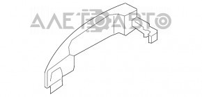 Mânerul ușii exterioare din spate dreapta Ford Transit Connect MK2 13- structura