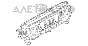 Controlul climatizării Ford Focus mk3 11-14 pre-restilizare, mașină