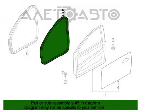 Garnitura ușii din față dreapta Ford Focus mk3 11-18