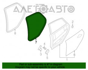 Уплотнитель двери задней правой Ford Focus mk3 11-18