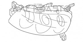 Far stânga față Mazda3 03-08 gol HB halogen