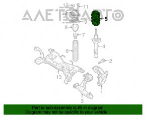 Arcul de suspensie față stânga Mazda3 2.3 03-08