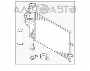 Condensator radiator aer conditionat Mazda3 2.3 03-08 VAN WEZEL