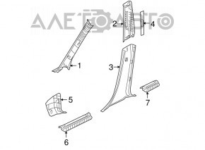 Capacul pragului din față dreapta Mazda3 03-08