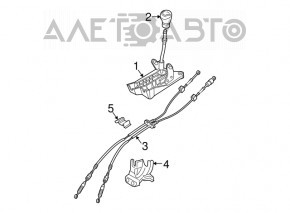 Schimbător de viteză pentru cutia de viteze Mazda3 03-08