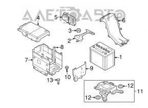 Suportul superior al bateriei Mazda3 2.3 03-08