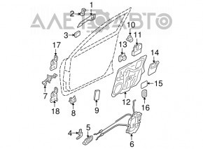 Внутренняя вставка двери передняя левая Mazda3 03-08