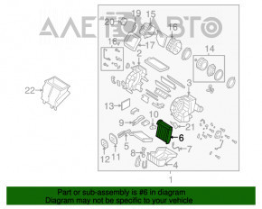 Evaporator Mazda3 03-08 cu senzor de temperatură