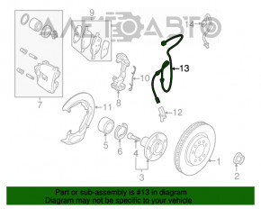 Senzor ABS față stânga Mazda3 2.3 03-08