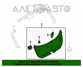 Capacul portbagajului mare Mazda3 03-08 HB